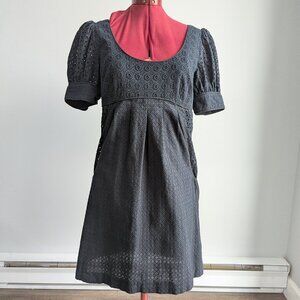 Eyelet Black dress
